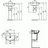 Умывальник с 1-м отверстием под смеситель IDEAL STANDARD ESEDRA GUEST T281101